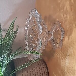 Vintage pressed glass candy dish compote